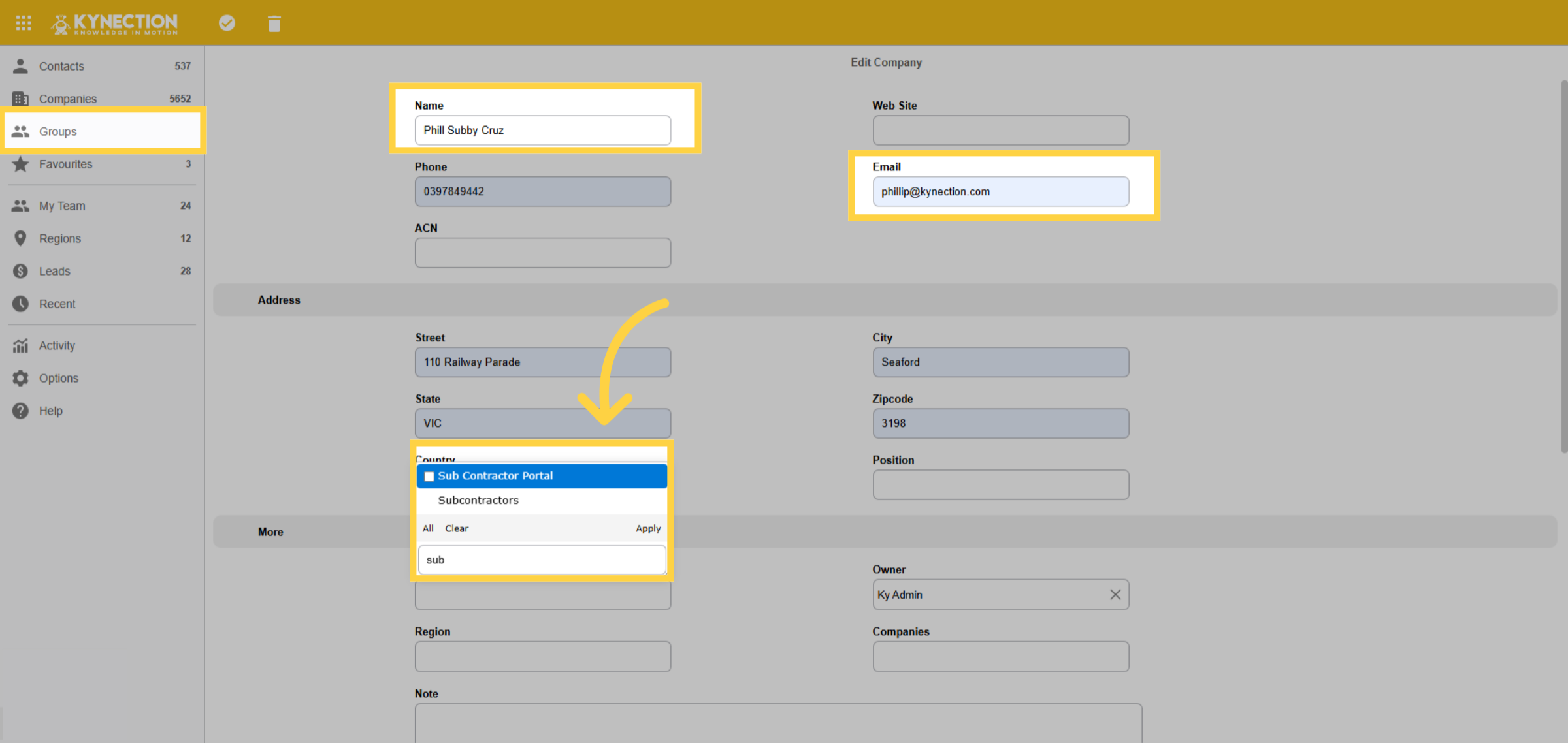 Open Sub Contractor Portal
