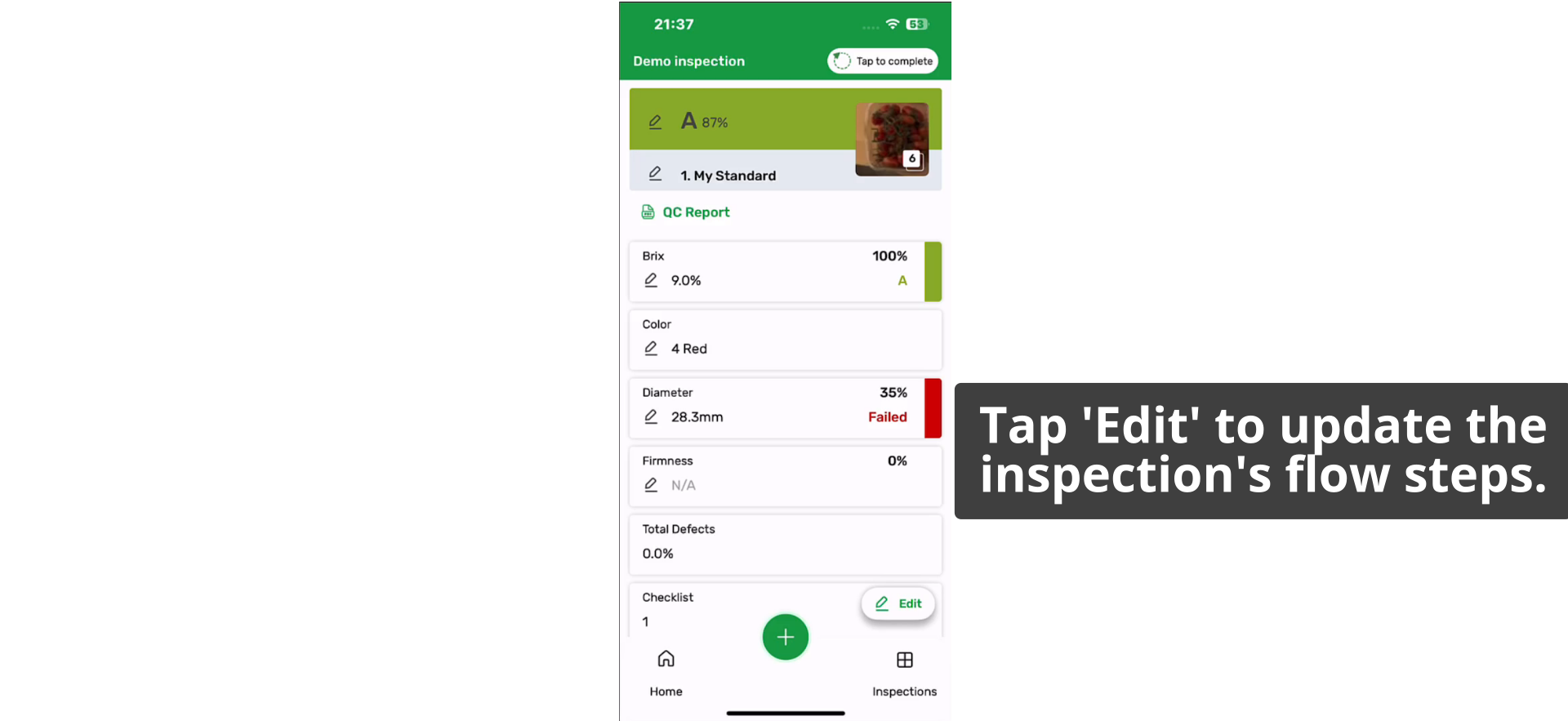 Tap Edit button
