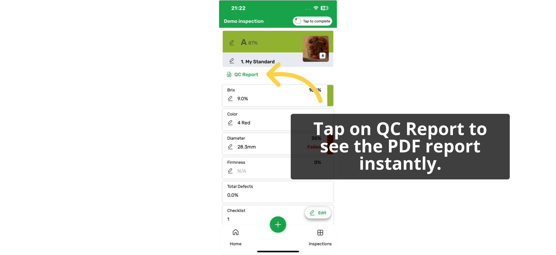 QC Report Access: