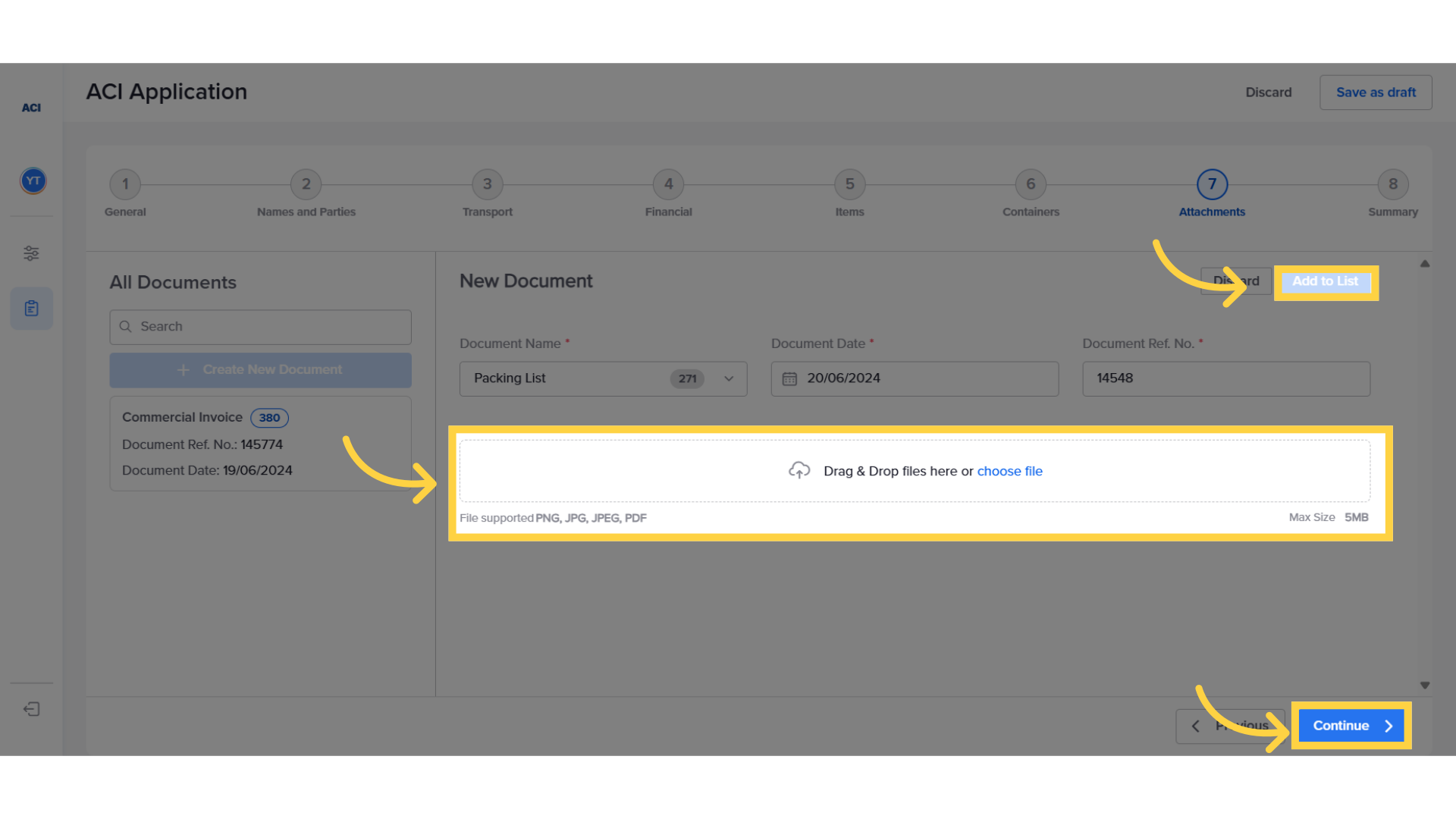 Attach the file in question