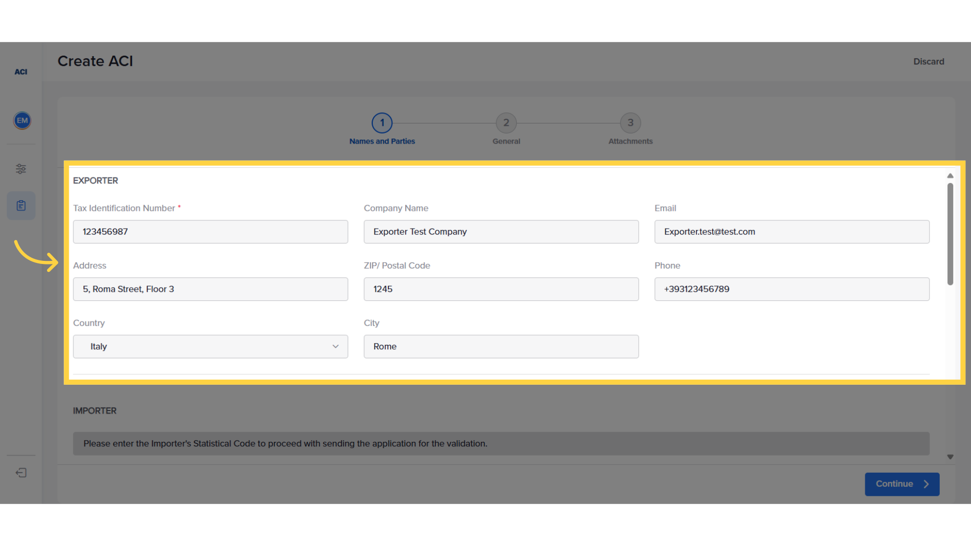 View Exporter Details