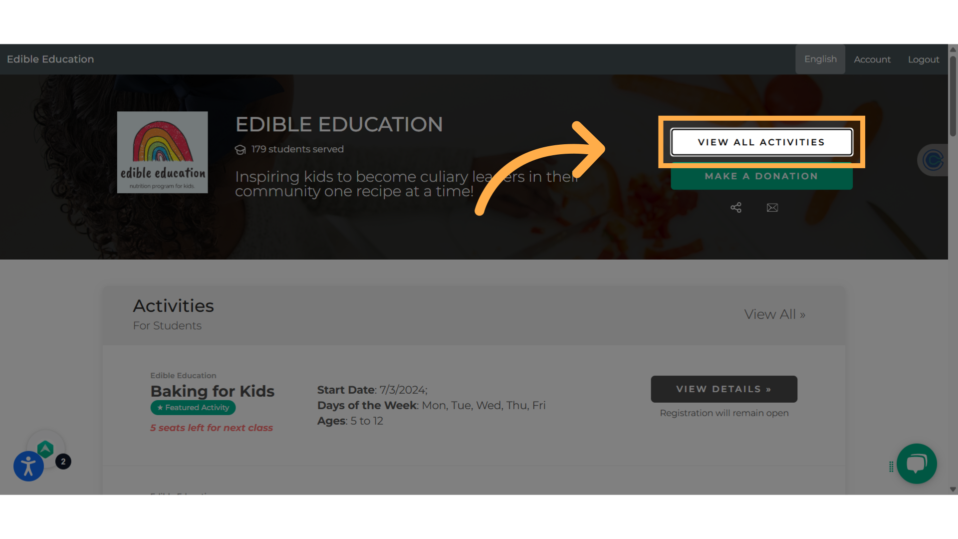 Click 'View All Activities'