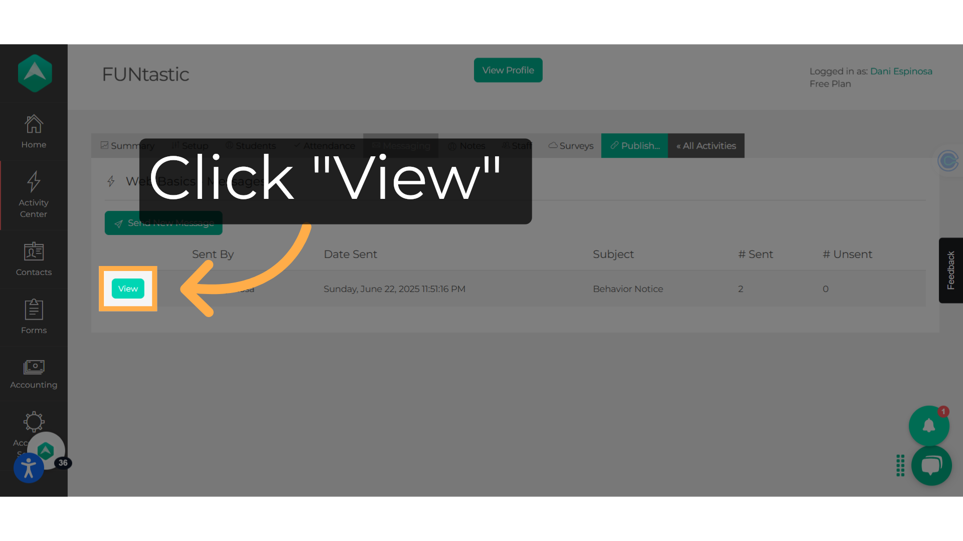 Click 'View'