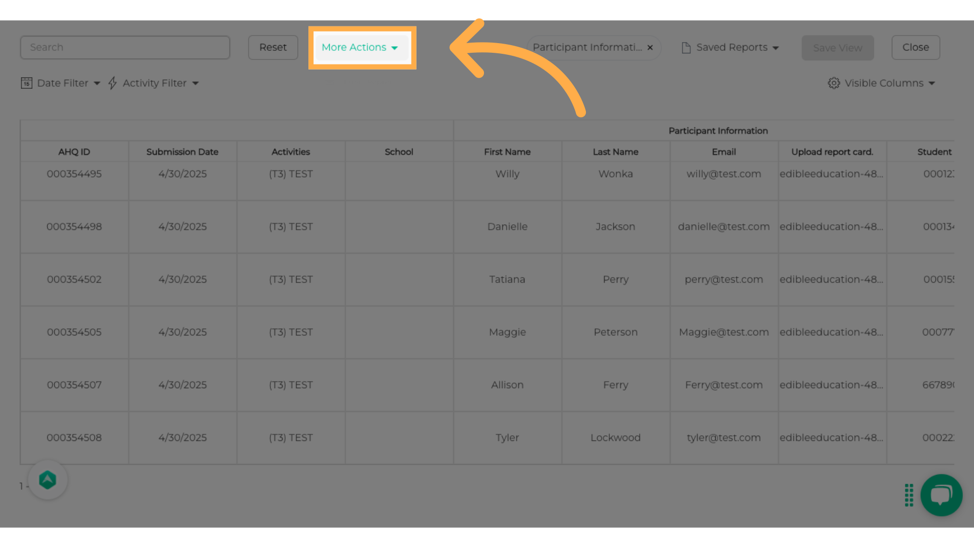 Open More Actions Menu
