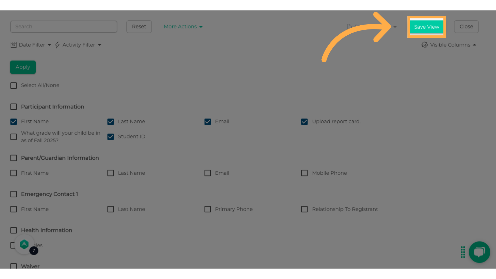 Save Your Custom View