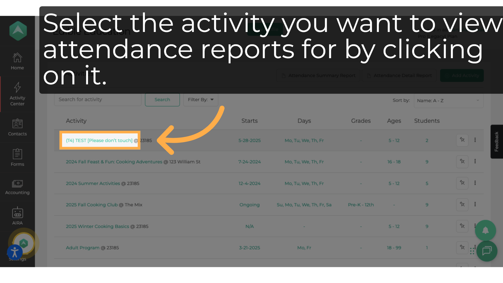 How to View Attendance Reports