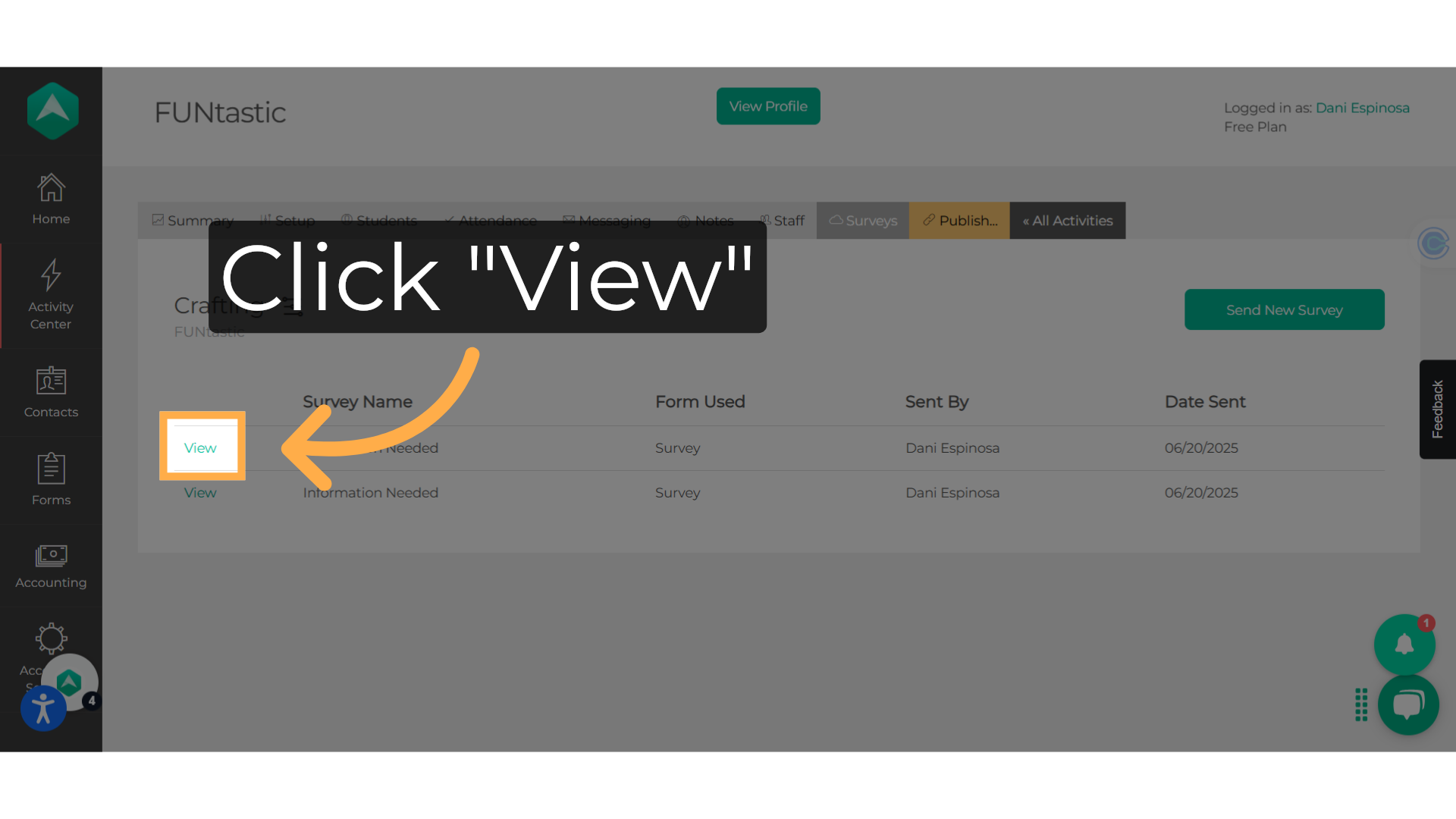 Click 'View'