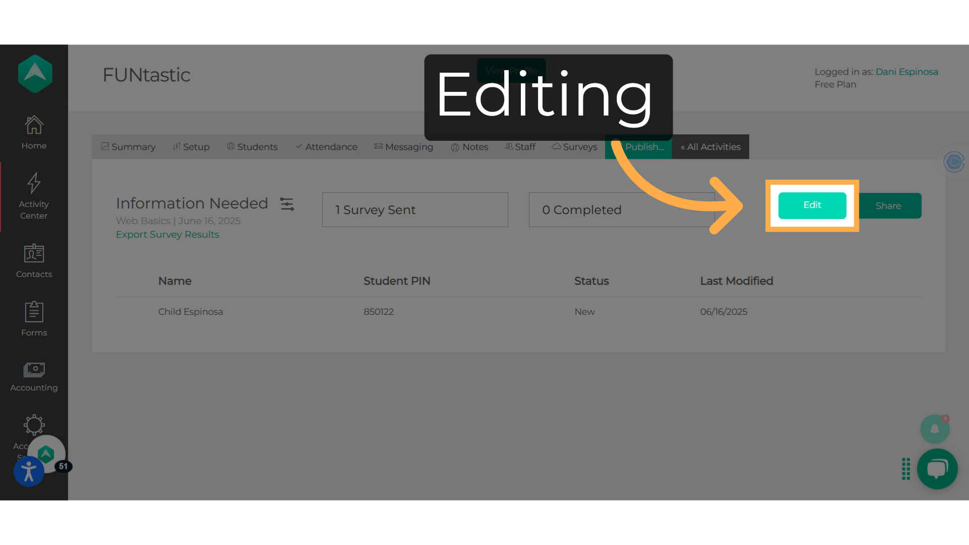 Editing
