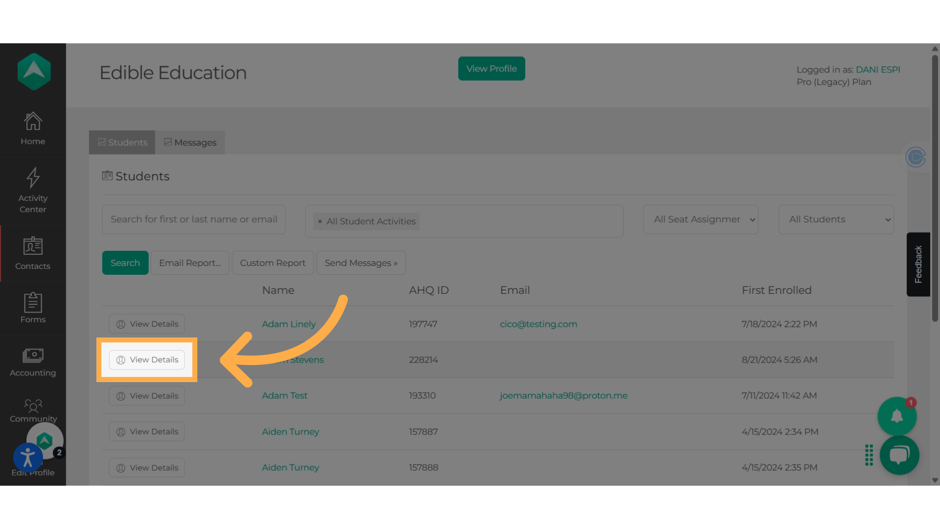 Click 'View Details'