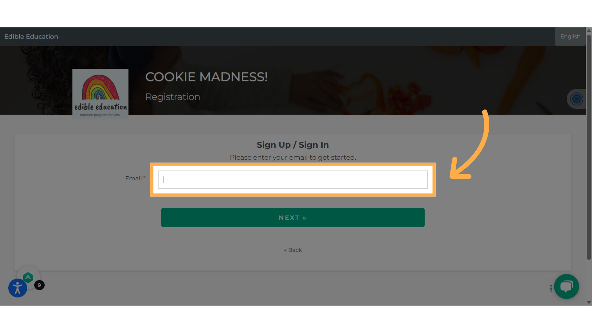 Enter your 'Email'