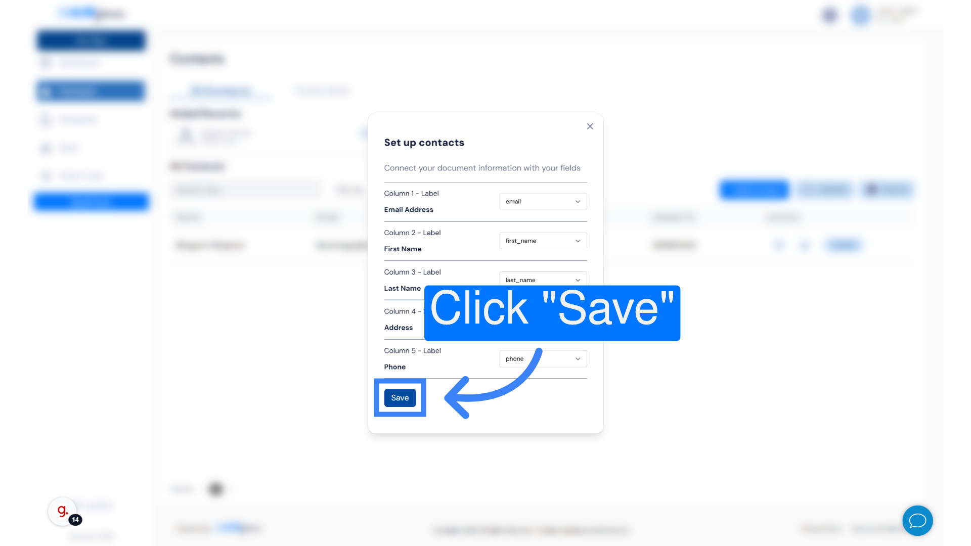 Click 'Save'
