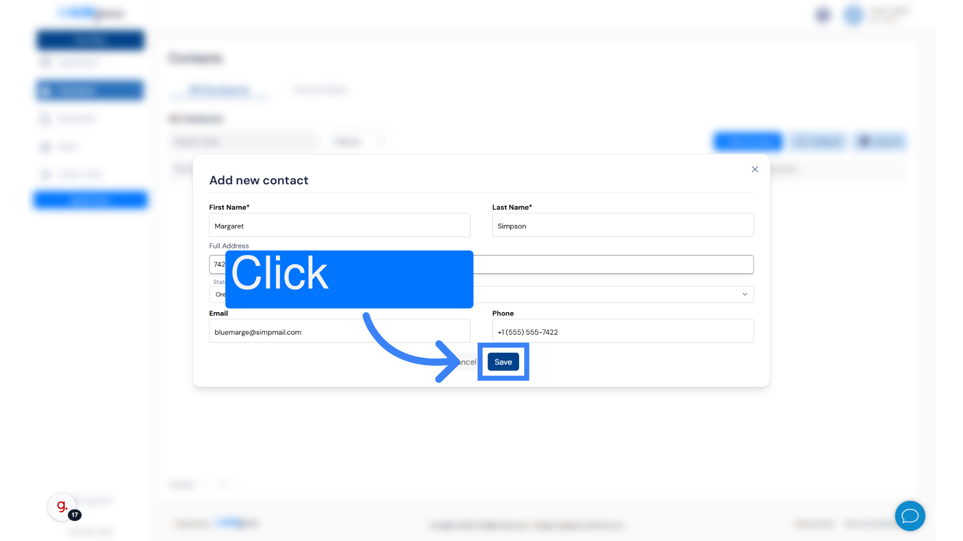 Click 'Save'