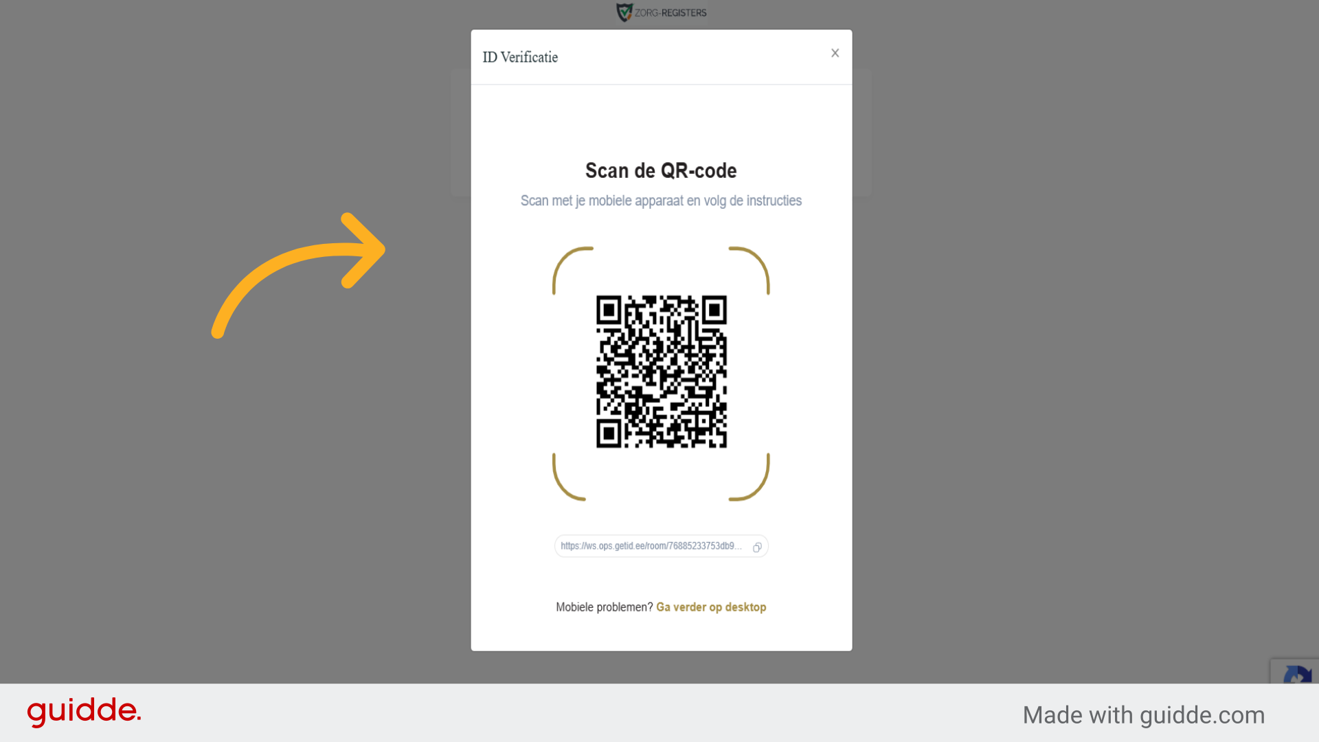Het verificatieproces via je mobiel doen óf via een ander apparaat