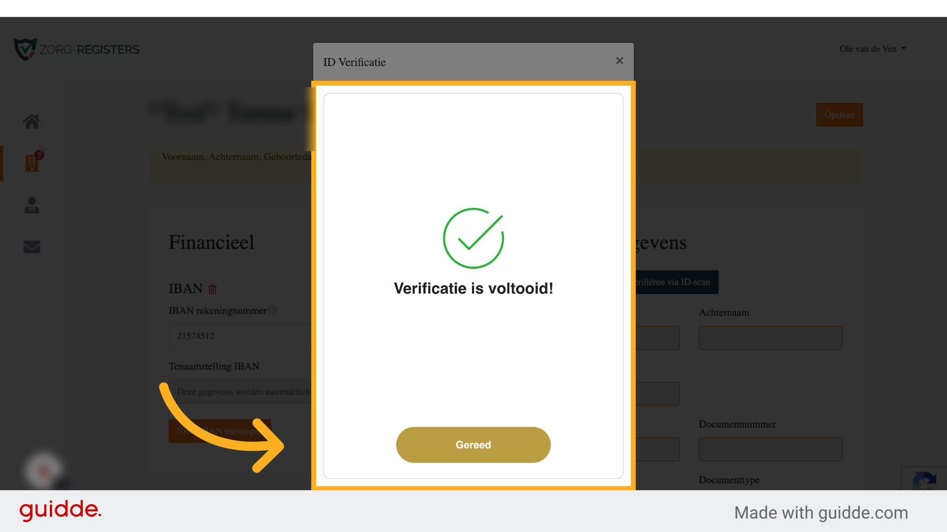 'Verificatie is voltooid!'
