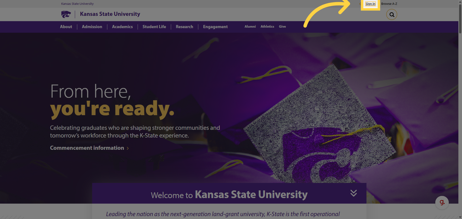 Click Sign In Button