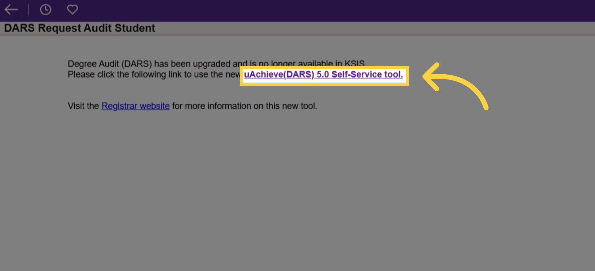 Open uAchieve DARS Tool