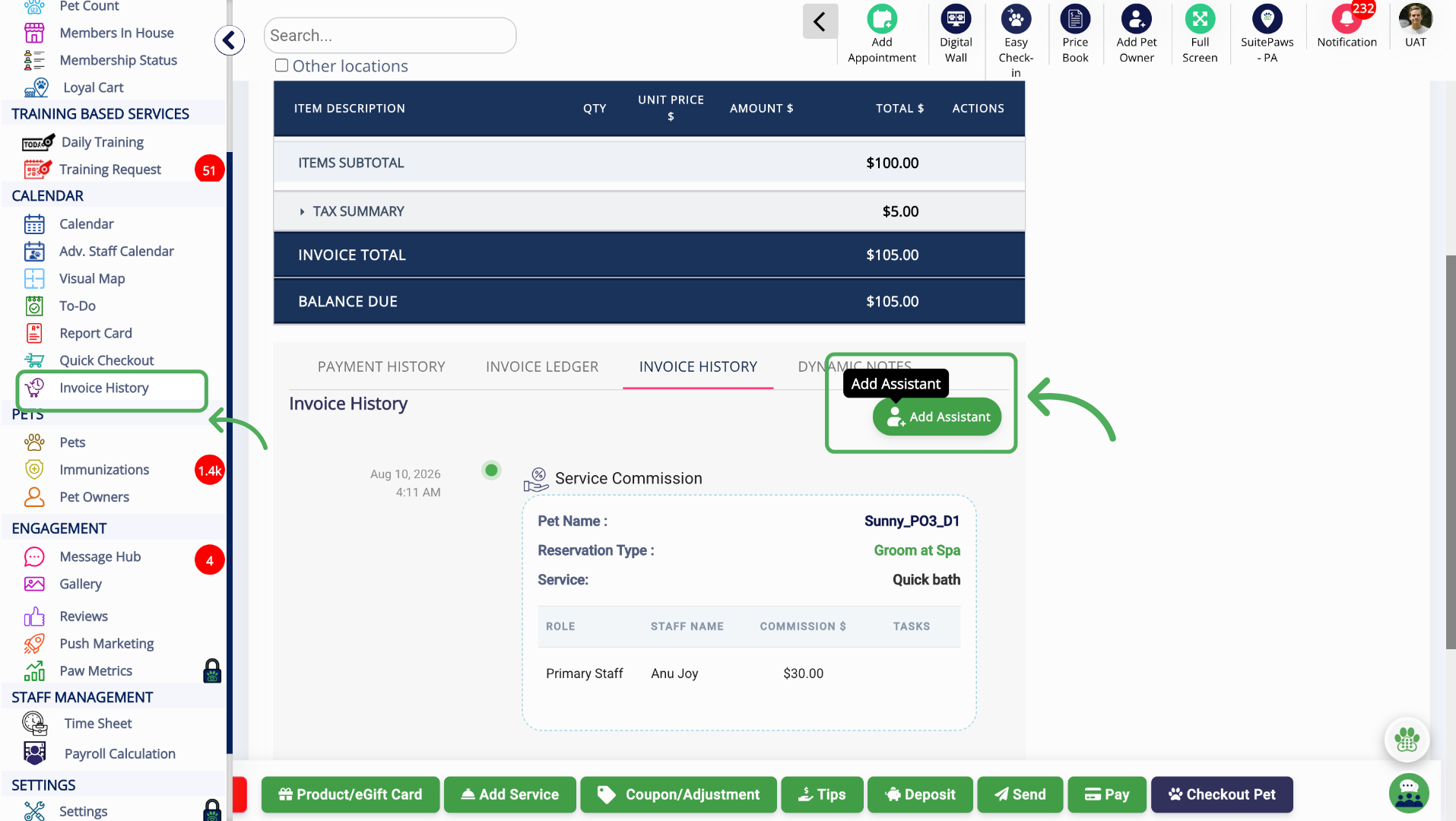 Invoice History