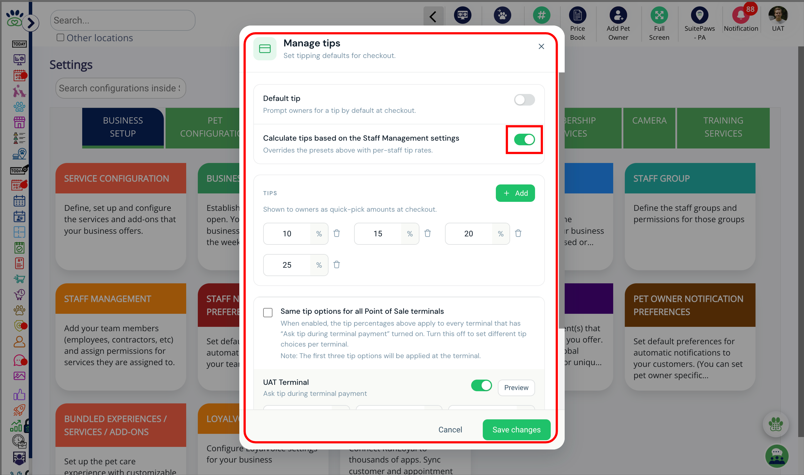 Manage Tips
