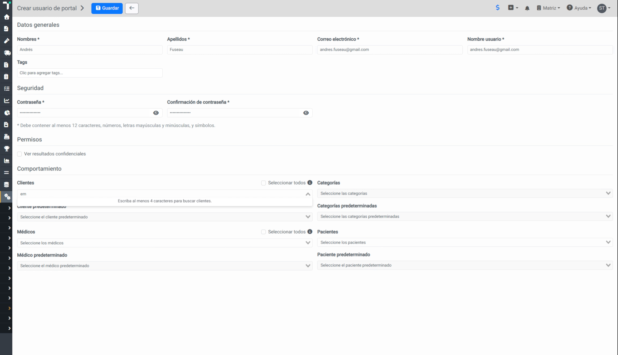 Seleccionar Empresa para Portal