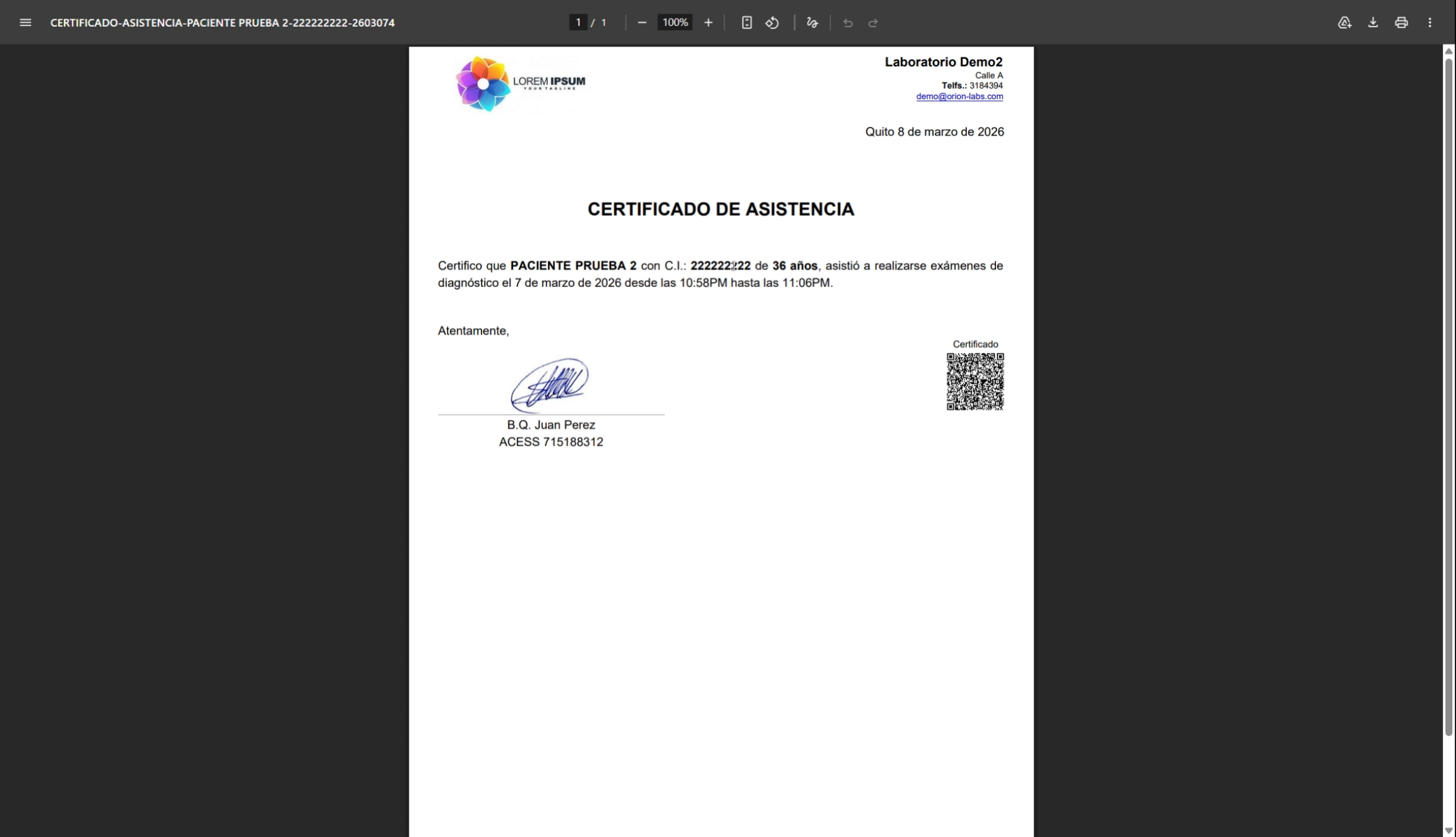Visualizar y Entregar Certificado