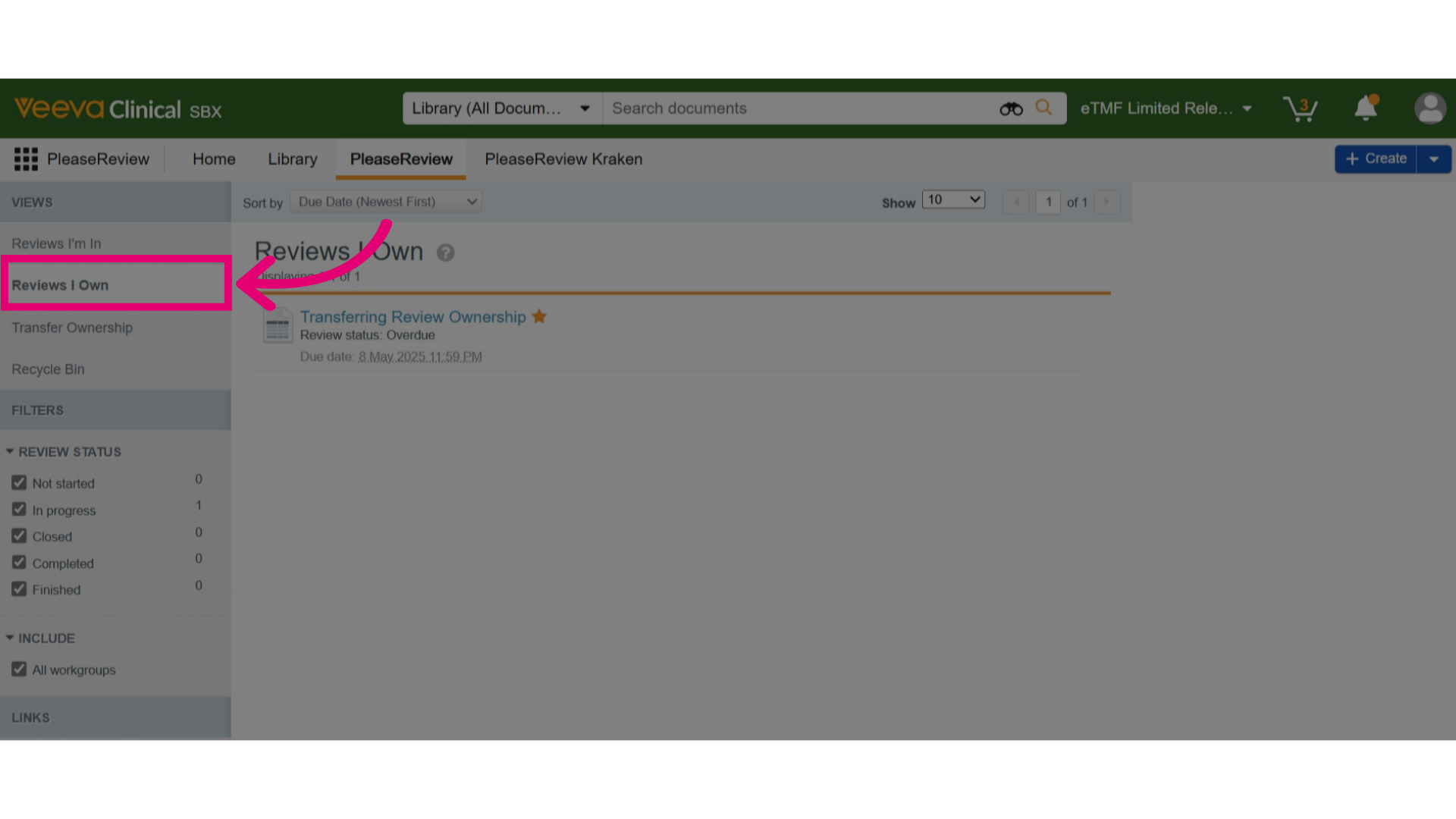 Find the Review in