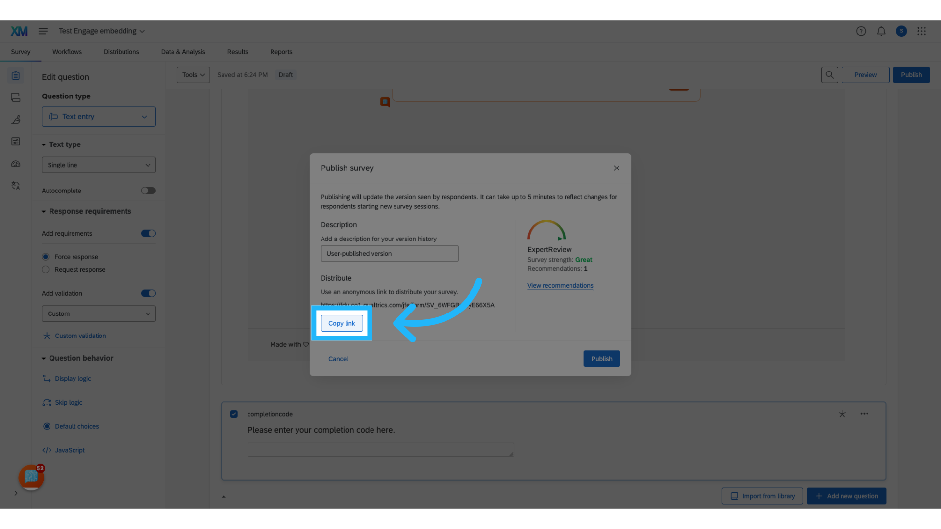 Click 'Copy link'