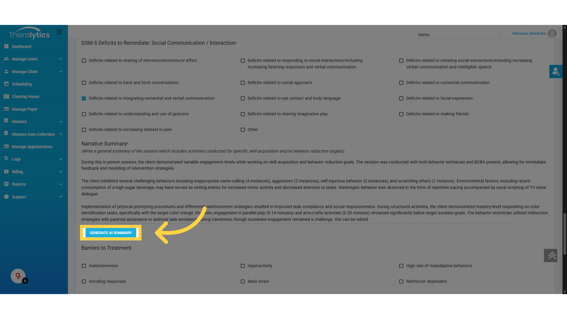 Click 'Generate AI summary'