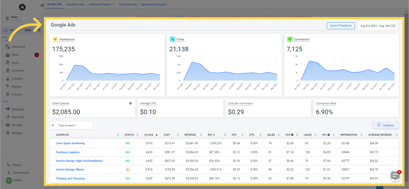 Dashboard