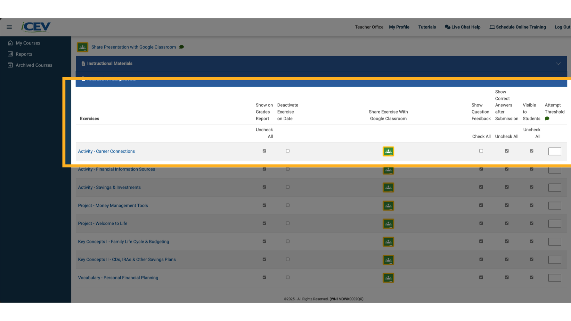 Option 3 – Show All Details