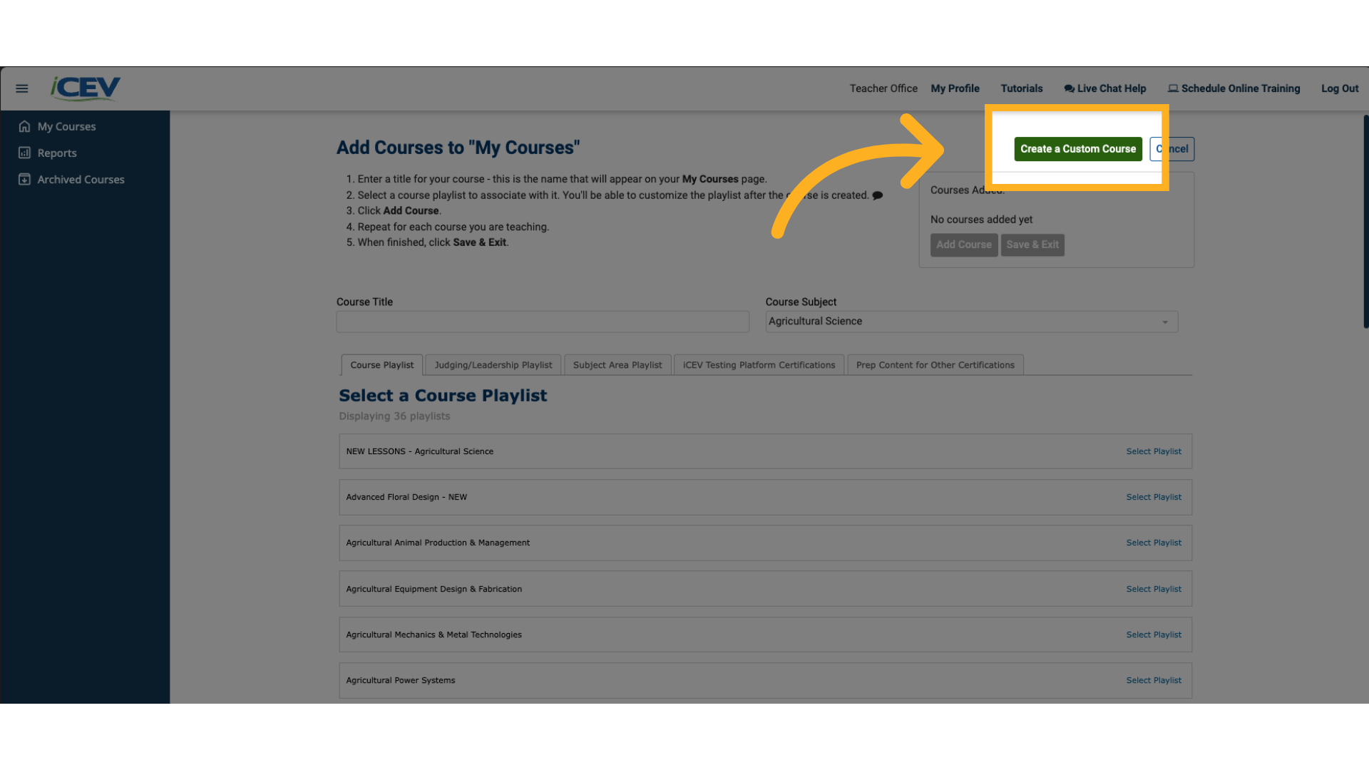 Choosing to Build a Custom Course