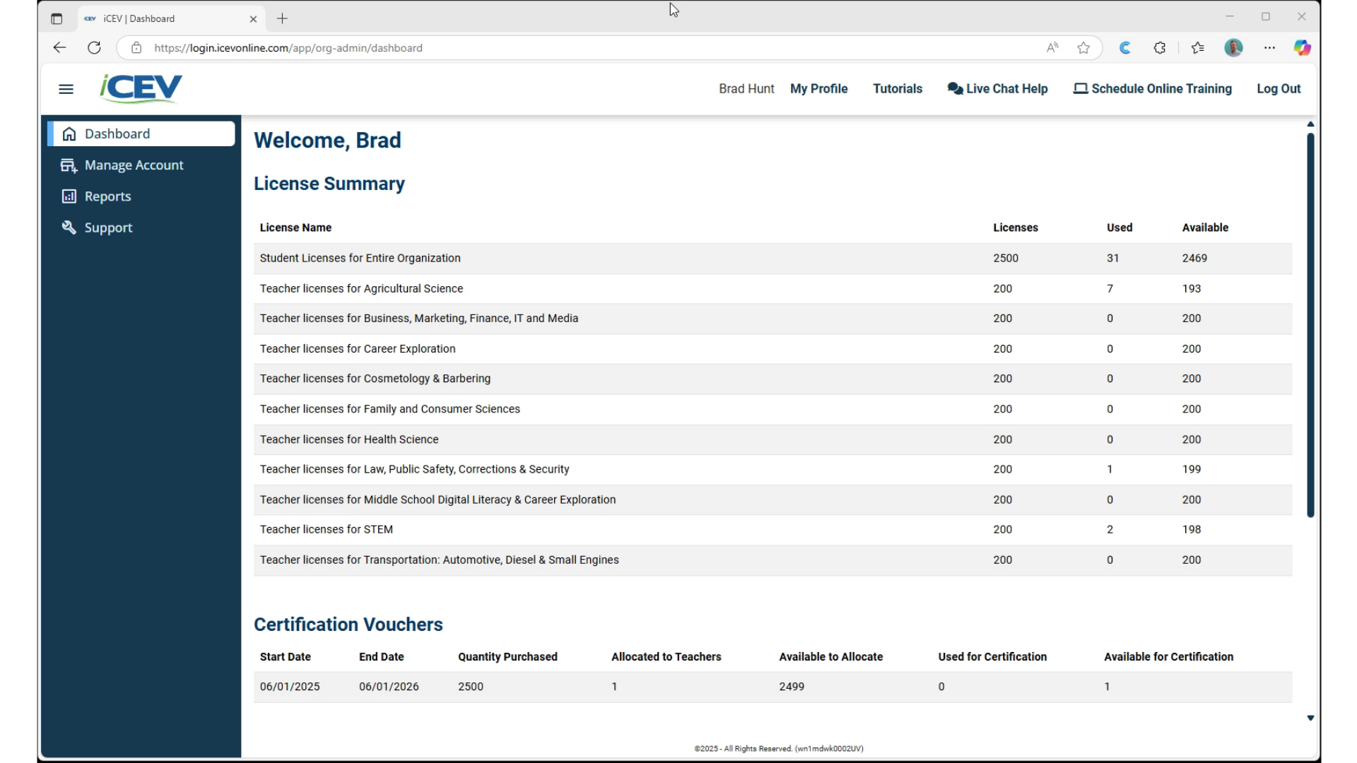 Navigating to Authentication Settings