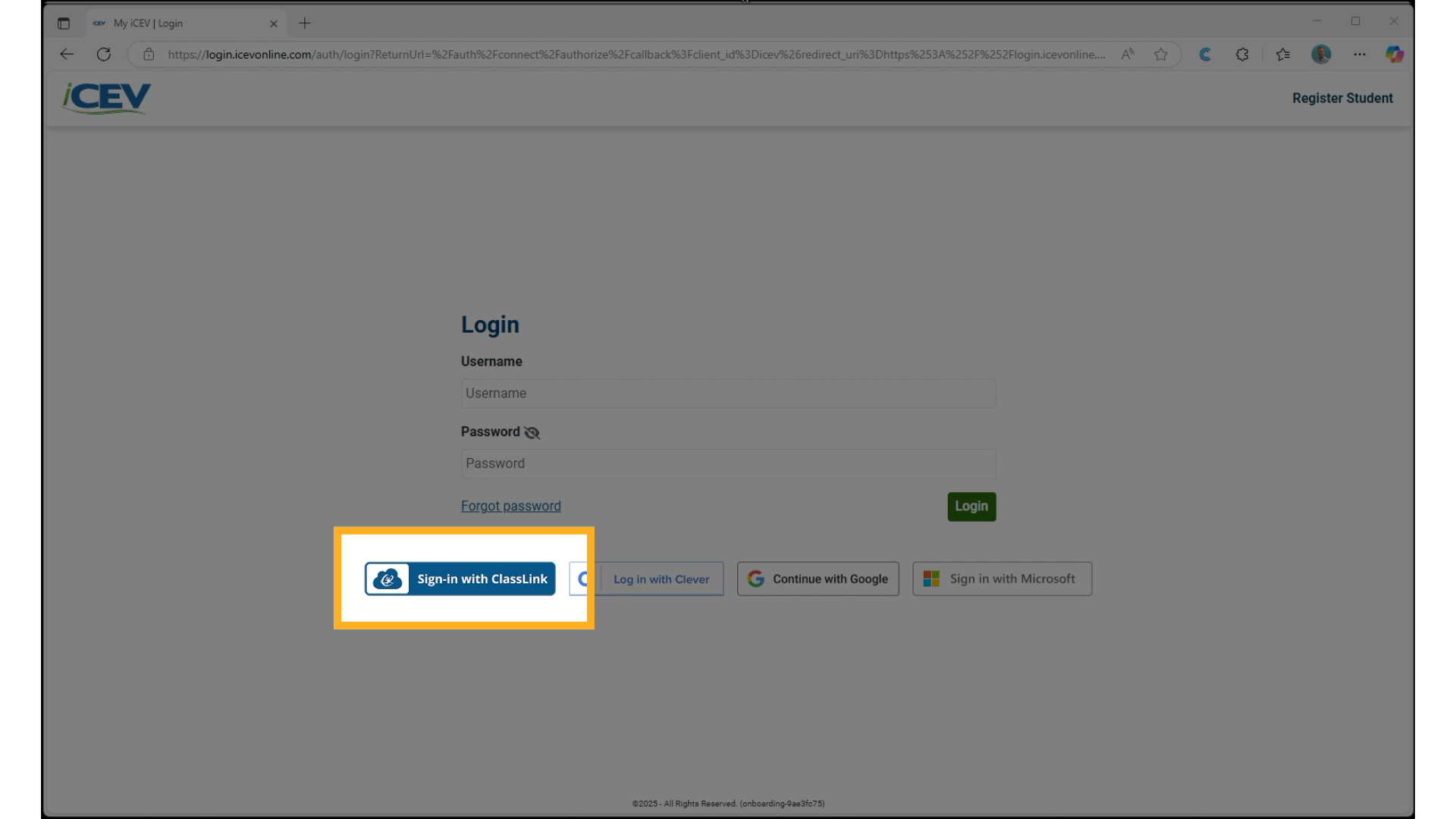 Sign In with ClassLink