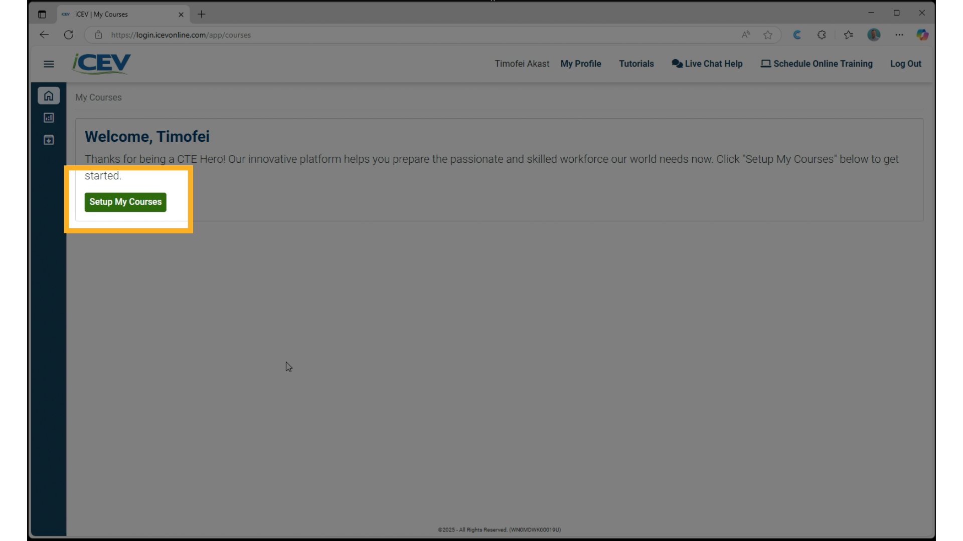 Set Up Your Courses