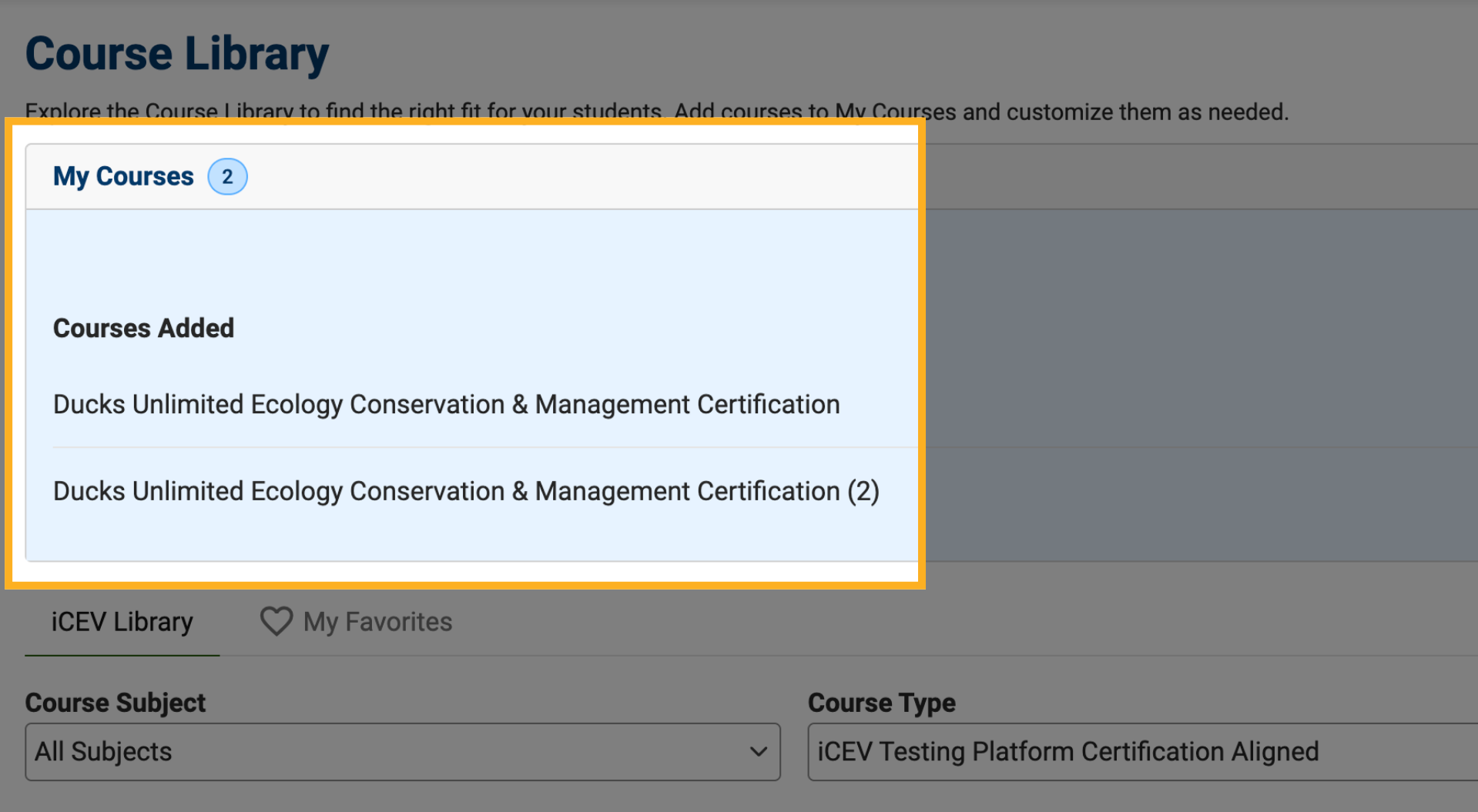 Add Additional Course Copies (Optional)