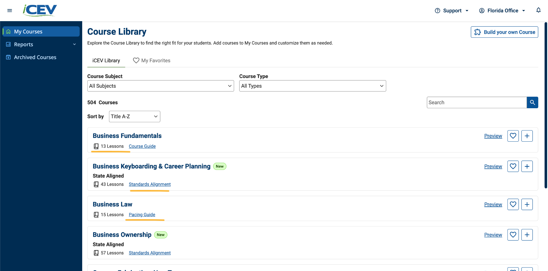 Explore Course Information