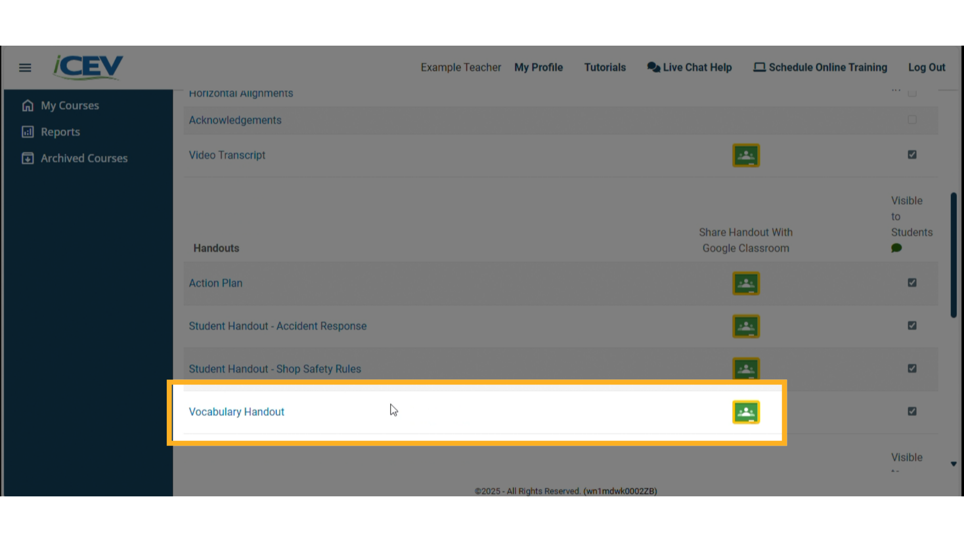 Select Content to Share
