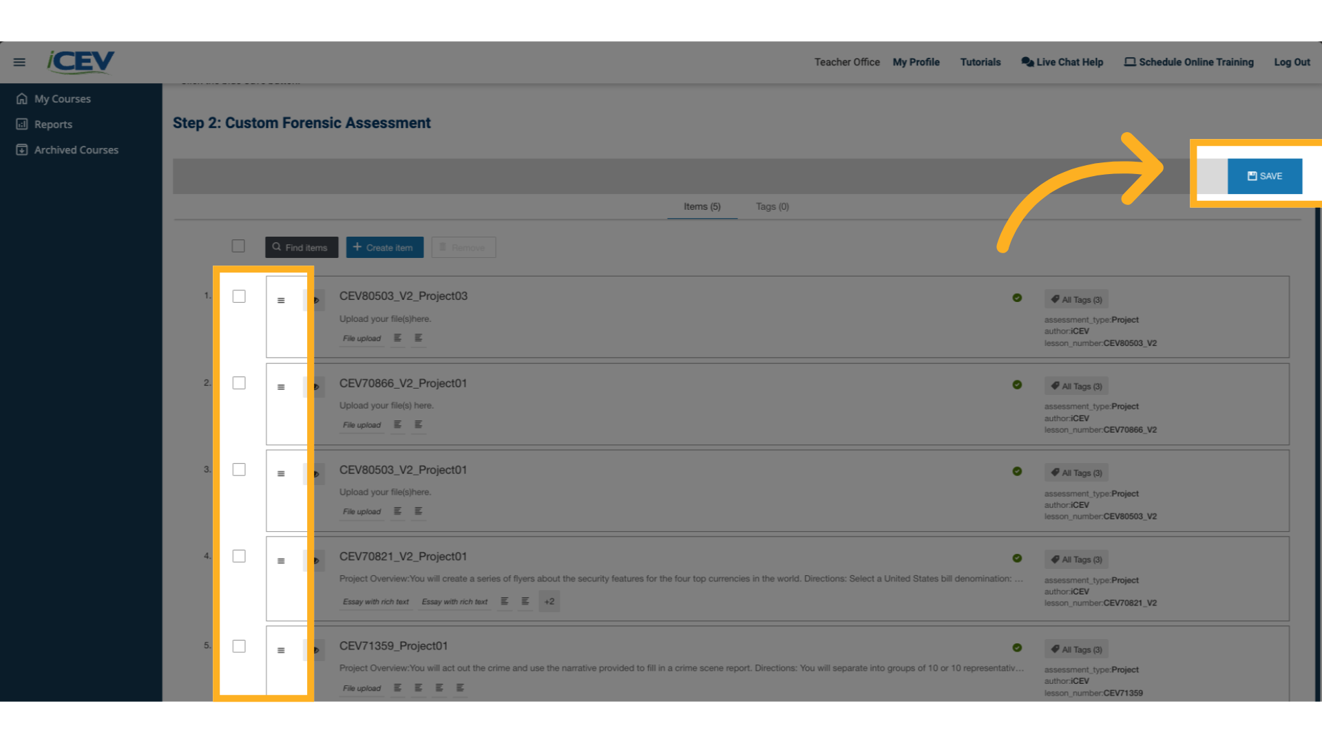 Finalize the Assessment