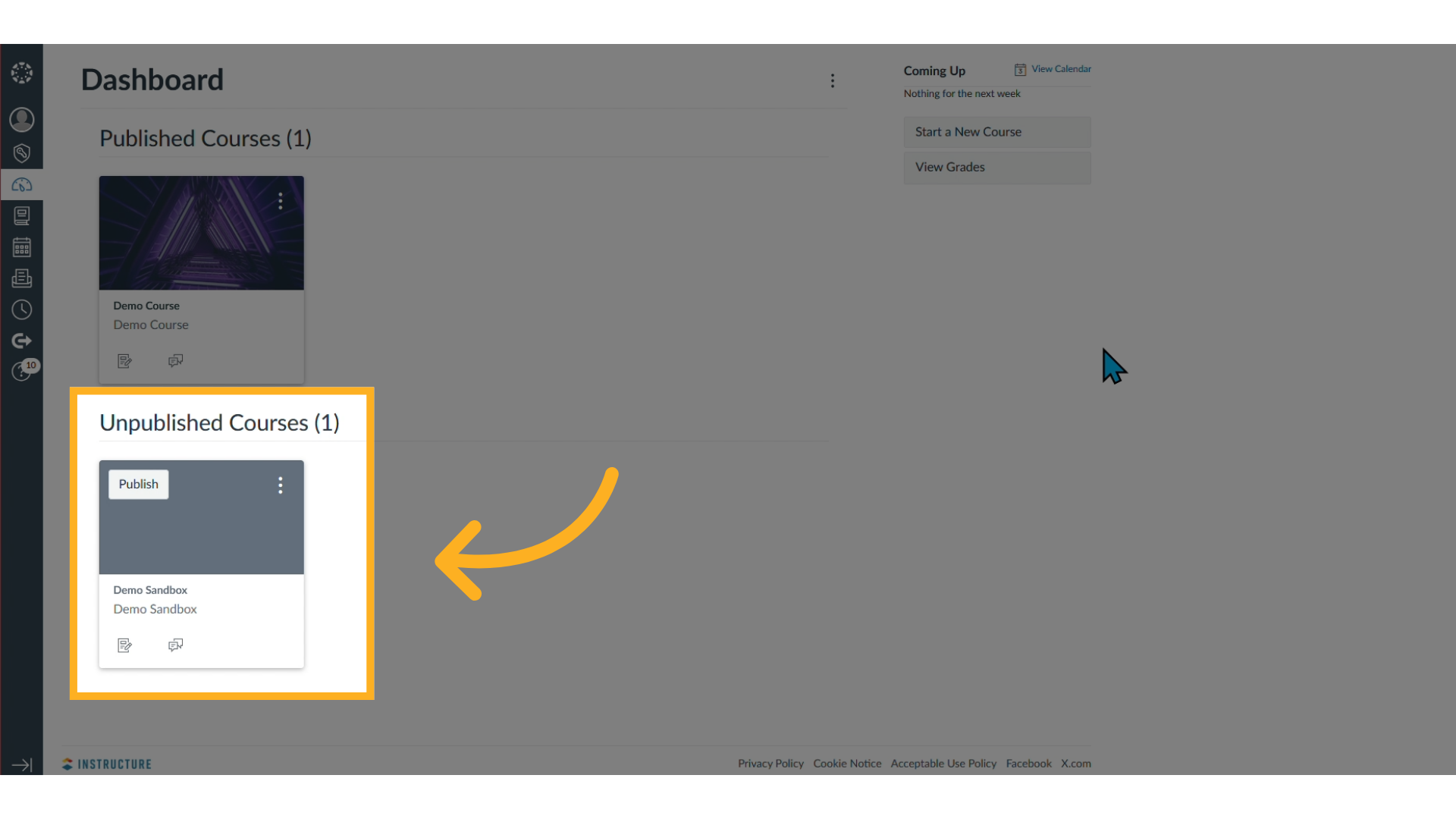 Open Your Canvas Sandbox Course