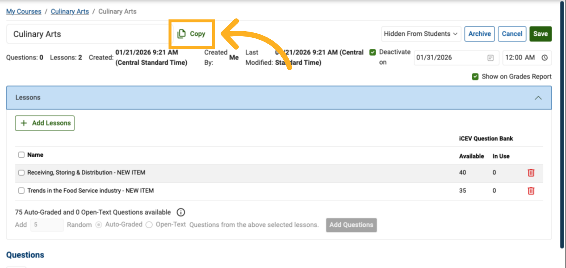 Select Copy Assessment