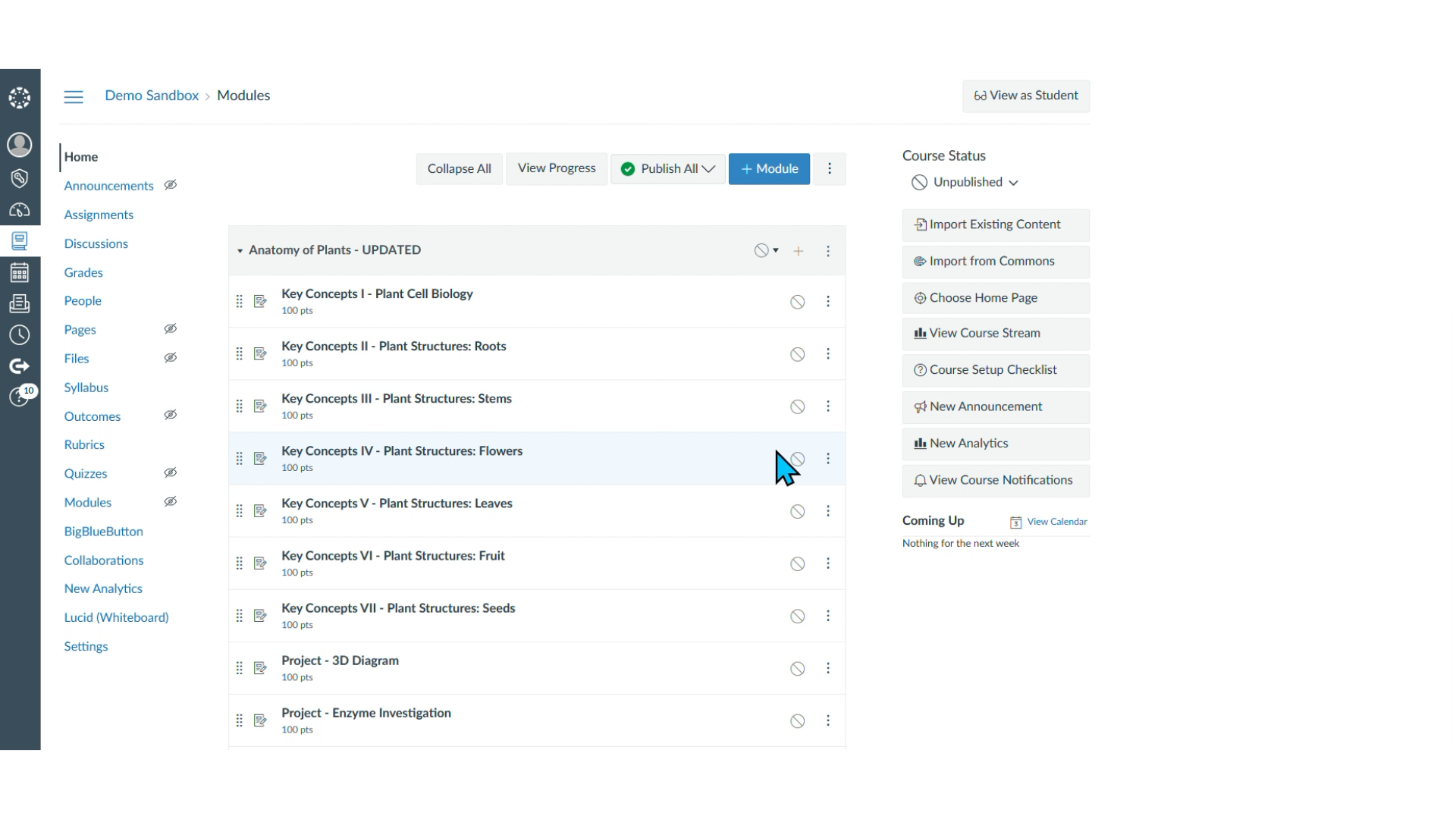 Accessing the Sandbox Course