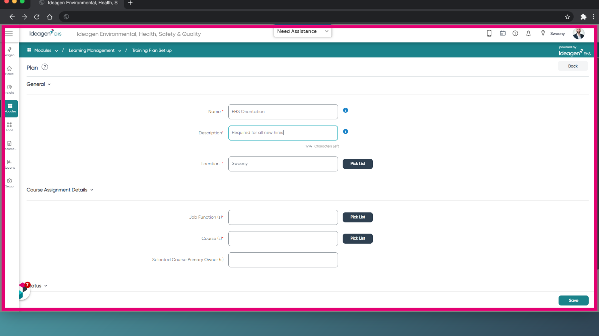 Fill 'Required for all new hires'