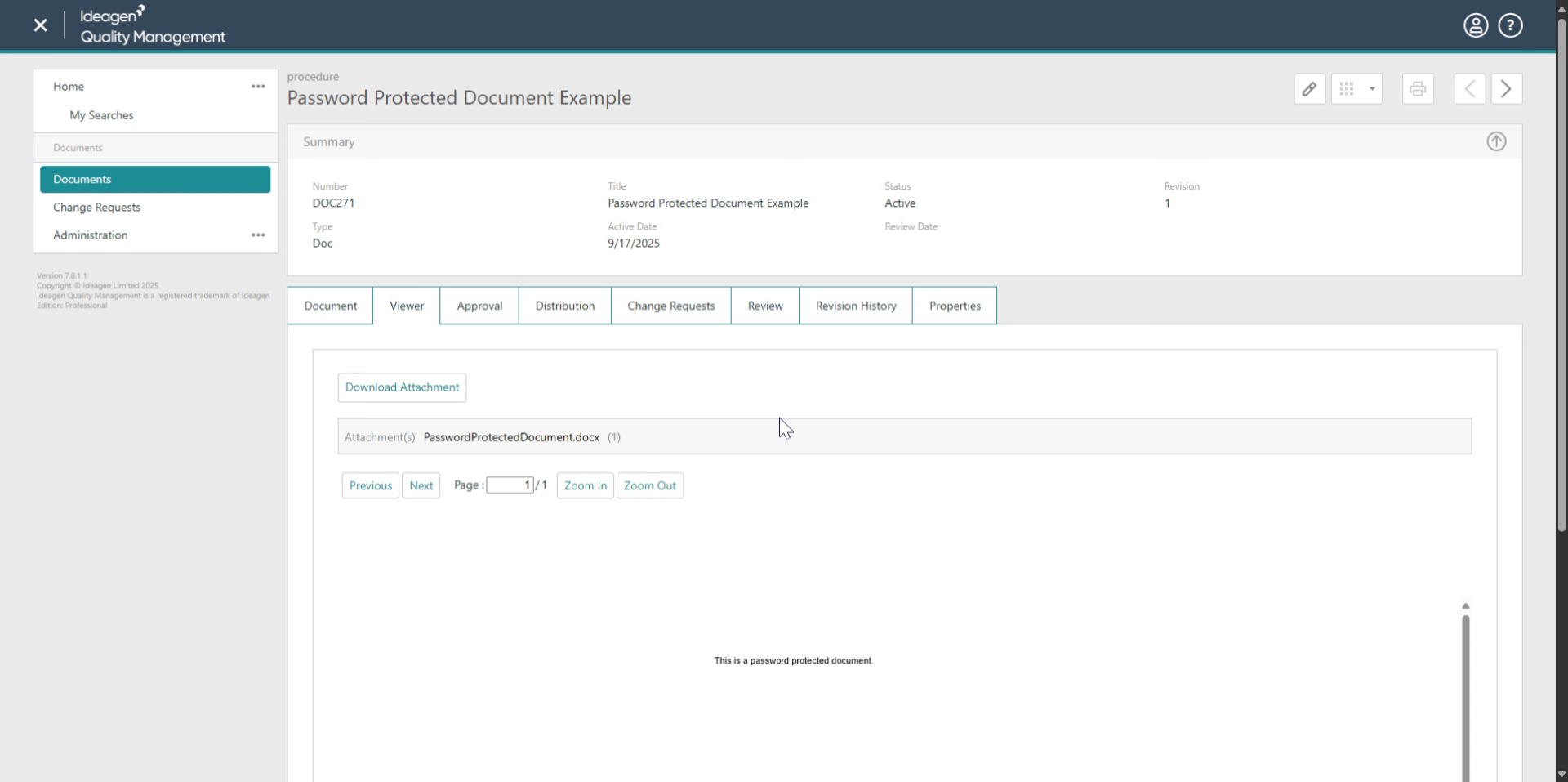 View the unlocked document