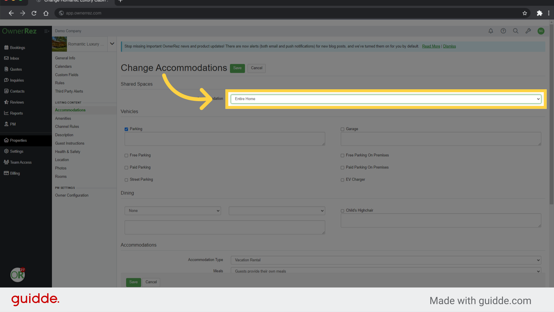 Fill 'Entire HomePrivate RoomShared Room'