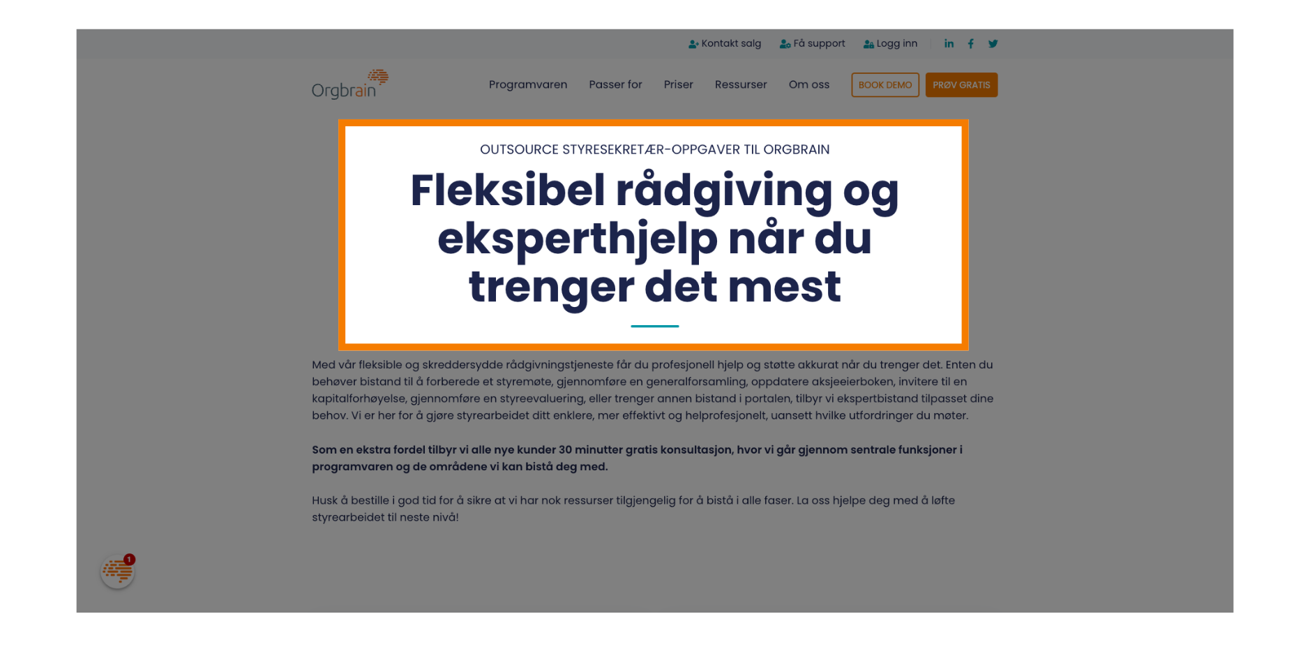 Fleksibel rådgivning