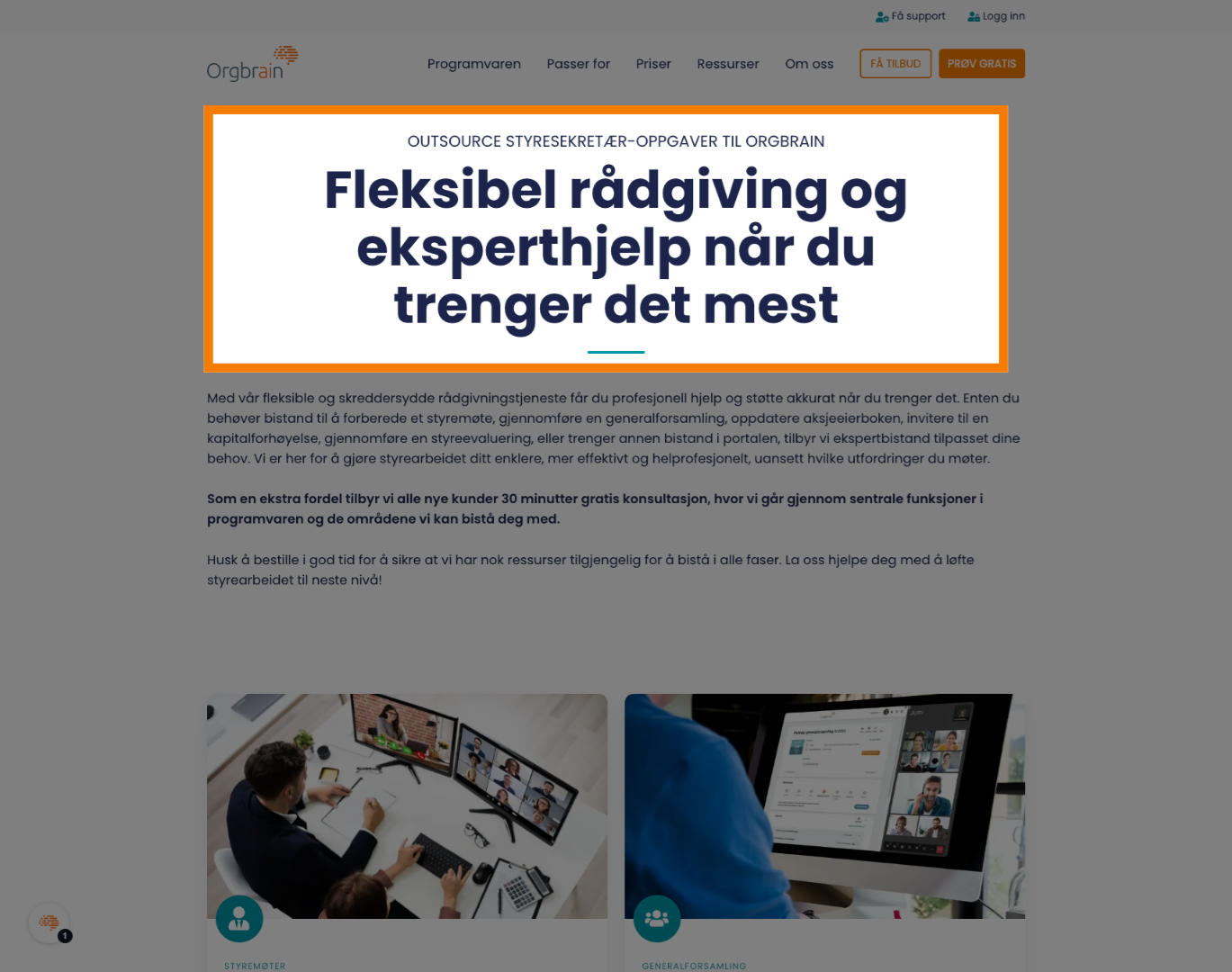 Fleksibel rådgivning
