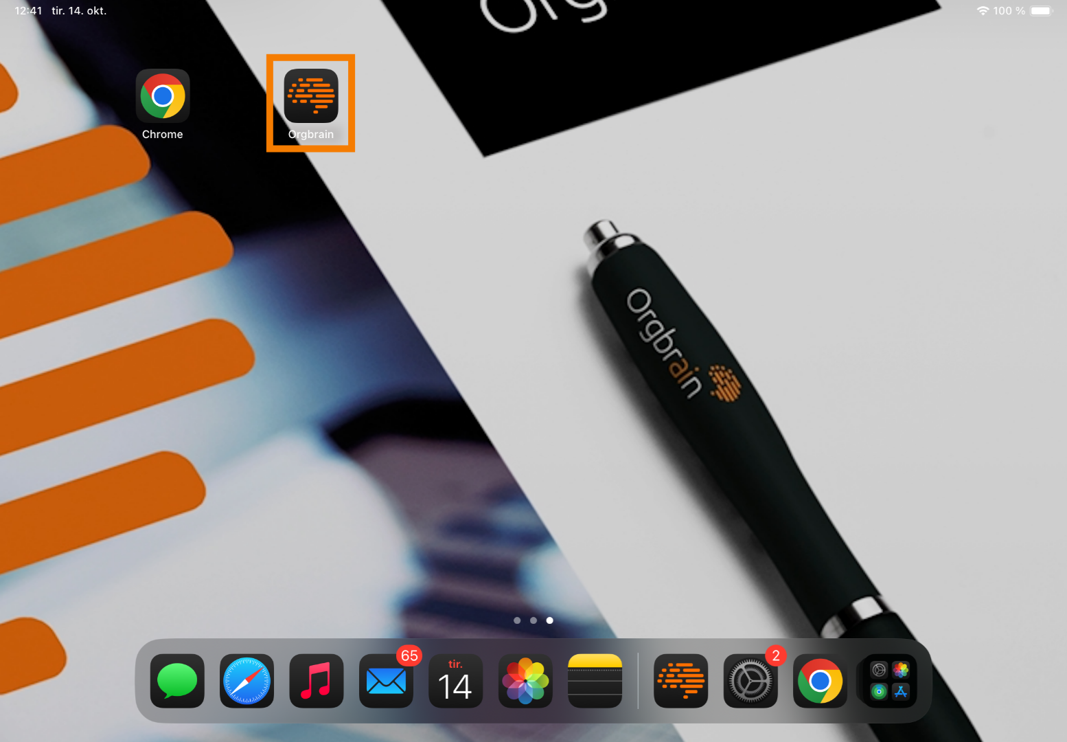 Appen på hjemskjerm