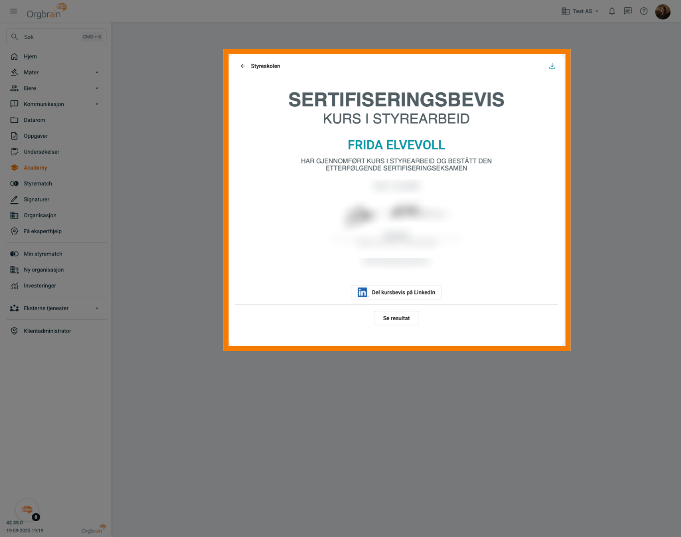 Sertifiseringsbevis