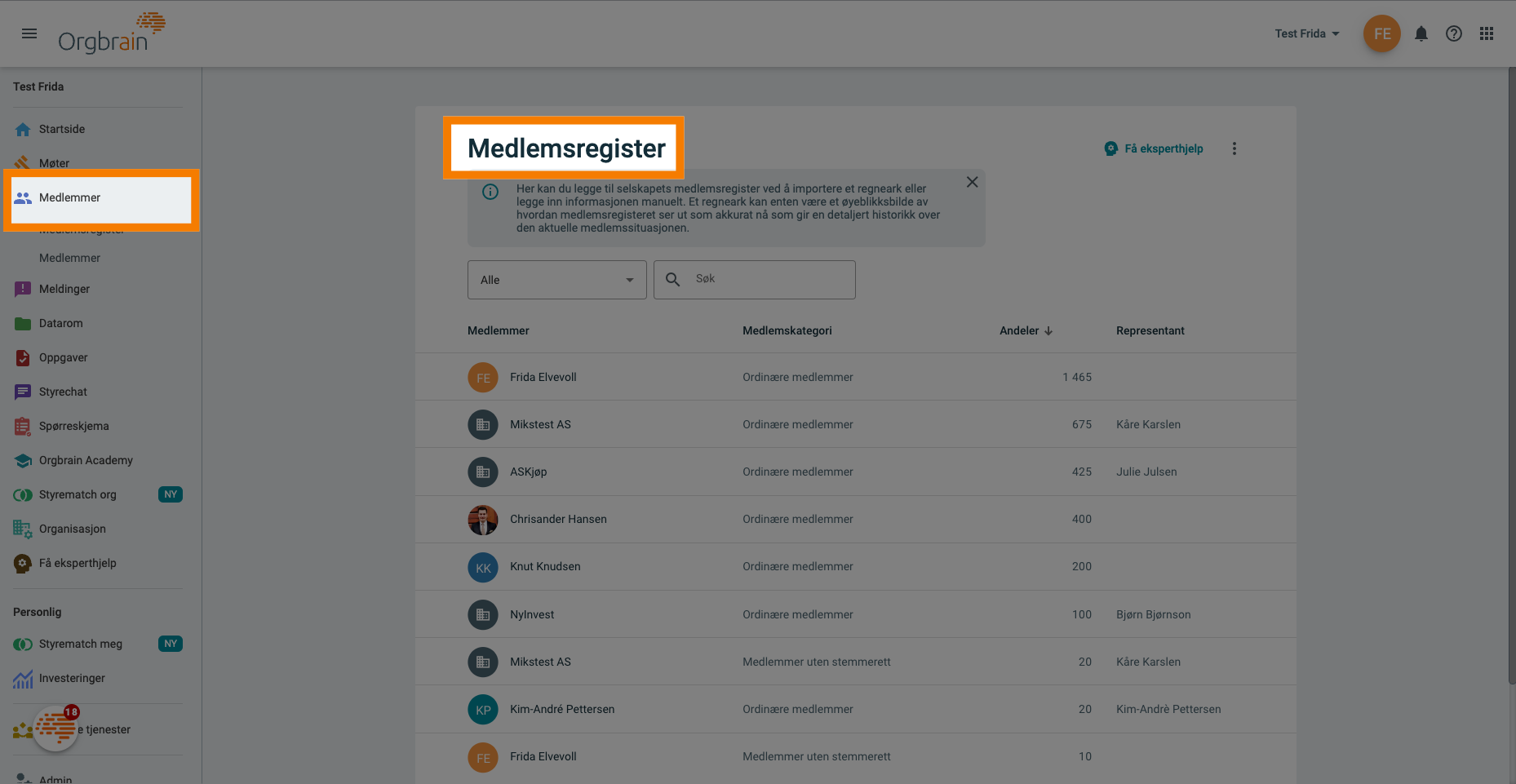 Medlemsregister