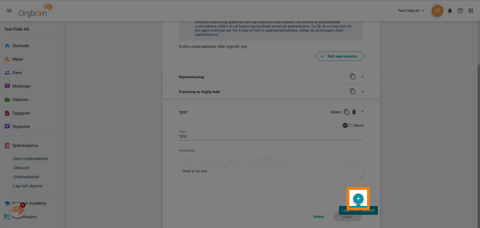 Legg til spørsmål