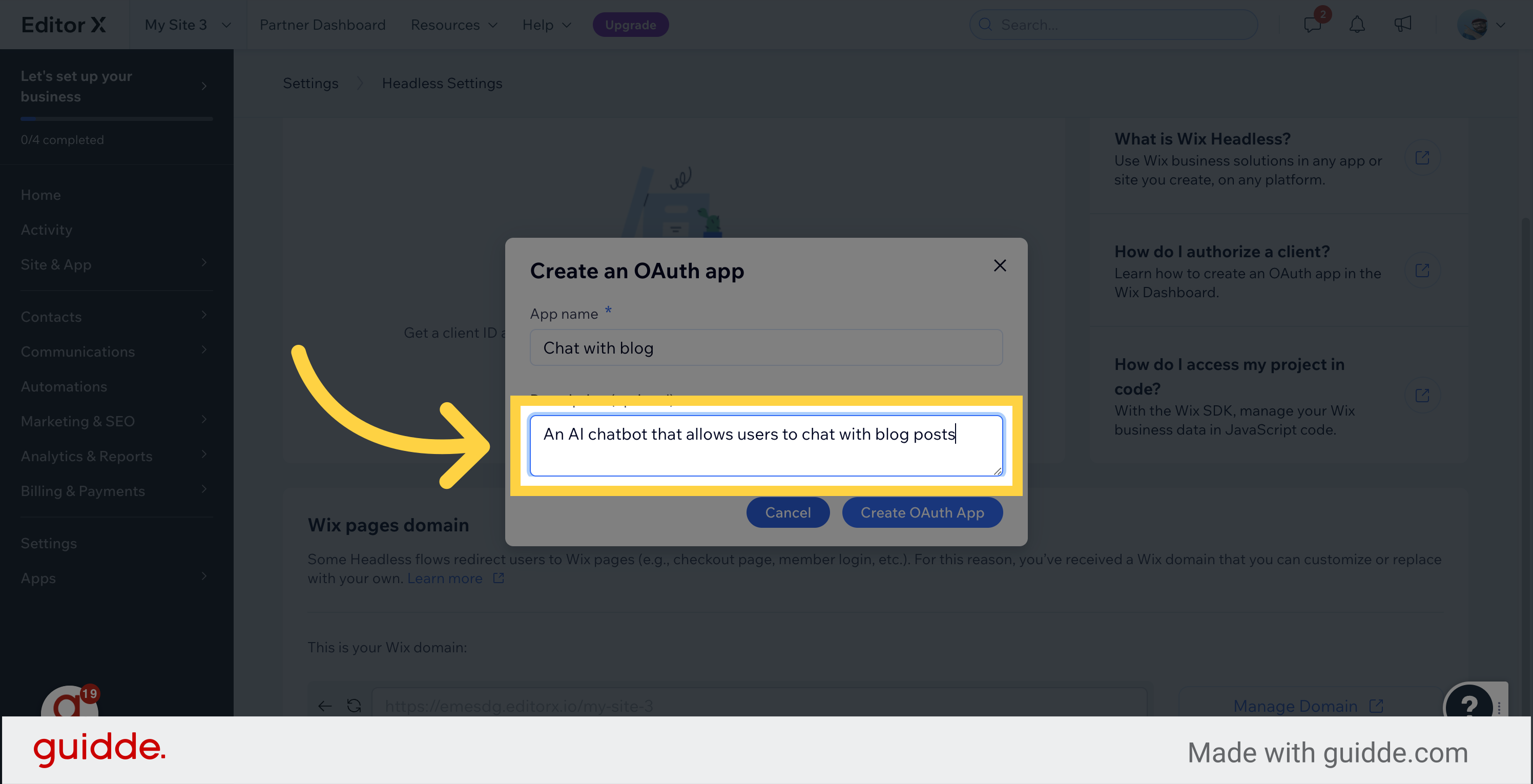 App description (optional)